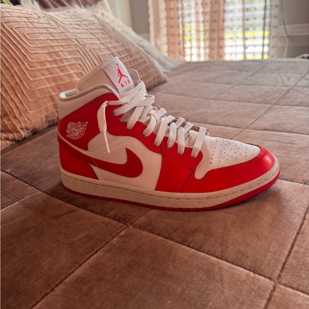 Nike Air Jordan High-Top Red White Sneakers
